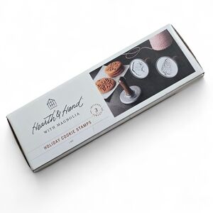 Hearth & Hand with Magnolia Holiday Cookie Stamp Set | 3-Piece | New